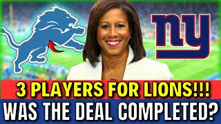 LAST MINUTE FANS! LIONS ACQUIRING 3 NEW REINFORCEMENTS! DETROIT LIONS NEWS