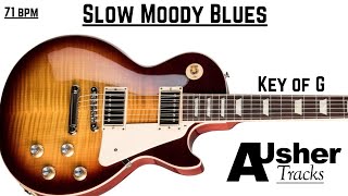 Slow Moody Blues Guitar Backing Track Jam in G major