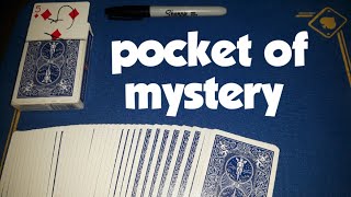 INCREDIBLE new gimmick "pocket of mystery" card trick