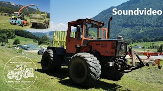 Soundvideo MB Trac 1100 | Grashäckseln im Ennstal | Claas | Pöttinger | Traktoren | Ladewagen