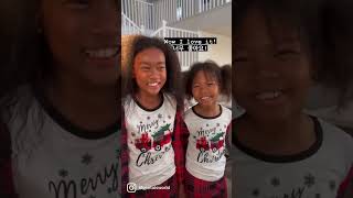 Blasian girls see a Black angel for the first time 흑인천사를 처음 본 흑인혼혈딸들의 반응