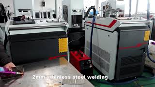 DWIN 1 5kw handheld fiber laser welding machine user video