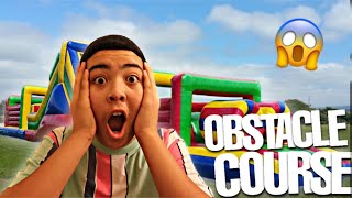 WORLD'S BIGGEST OBSTACLE COURSE, WINNER GETS..(INSANE)