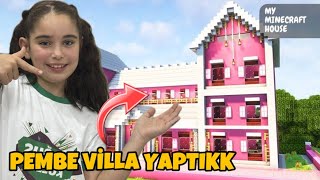 PEMBE VİLLA YAPTIKK ELİF İLE MİNECRAFT