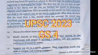 UPSC 2023 GS PAPER 4 #ethics  UPSC 2023 paper @IASPCSbyAspirants