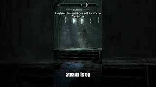 Stealth is insanely overpowered #skyrim #recommended