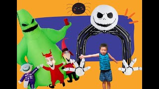 2021 Nightmare Before Christmas Inflatables from Home Depot - Oogie Boogie and Jack Skellington