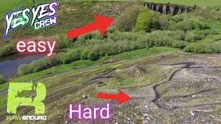 Do you want to race an enduro race? Would you take the easy or hard rute? How HARD can you ride.