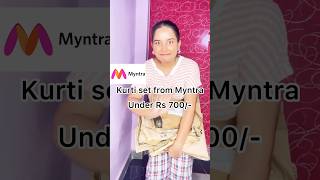 Myntra kurti set Under Rs. 700| Rakshabandhan Kurti set #ethnicwear #myntra #chicwithshiwi