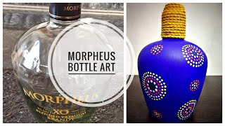 Bottle Art|Morpheus Bottle Painting|Simple Dot Mandala|DIY