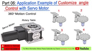 Rotational angle control with Servo Motor and Mitsubishi PLC || Angle Control example Urdu||Hindi