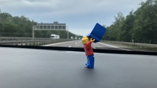 lego man hits the road