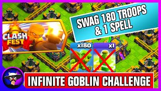 Easily 3 Infinite Goblin Challenge | How to Complete Clash Fest Challenge | Clash of Clans