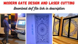 How To Make Gate Design in Coraldraw | laser cutting process | vector | dxf file | #cnc