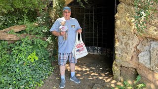 Yorktown Va Cornwallis Cave and Surrender field in 102 degree heat.