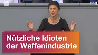 Nützliche Idioten der Waffenindustrie - Sahra Wagenknecht, BSW