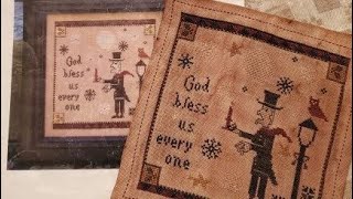 Flosstube Video # 51 - God Bless us Everyone and The New Sampler Linen Company?