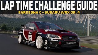 Gran Turismo 7 Lap Time Challenge Guide - Sardegna Road Track C - Subaru WRX Gr. 4