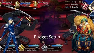 [FGO NA] Ashiya Douman's Interlude Fight — Budget Setup