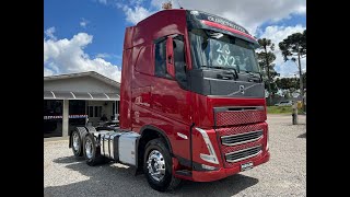 VENDIDO Volvo Fh 500 Cab. Globetrotter 6x2 ano 2023/23 Vermelho Pac. Ec *VENDIDO*