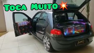 Pálio Aro 17 Suspensão FIXA Com 4 Grave ZETTA Tocando RAP!!!