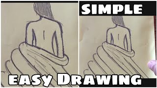 Draw easy girl Drawing for beginners |  Girl Drawing | Easy Girl Art