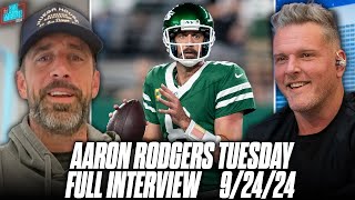 Aaron Rodgers Feels 10 Years Younger, Clears Up Interaction With Saleh | Aaron Rodgers Tuesday