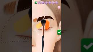 Satisfying Makeover Makeup Animation |Halloween Eye Makeup #makeup #asmr #shorts