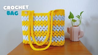 Super Easy Crochet Tote Bag | Crochet Shoulder Bag Super Neat | ViVi Berry Crochet