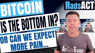 Is the bottom in or can we expect more pain with crypto. What will happen next with bitcoin BTC