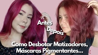 Como Desbotar o Cabelo Matizado!