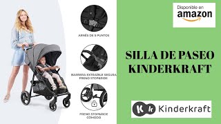 Kinderkraft Silla de Paseo GRANDE, Carrito, Capota Desplegable, para Niños, Negro