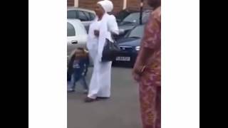 Some Nigerians captured cursing one another out on a street in London.