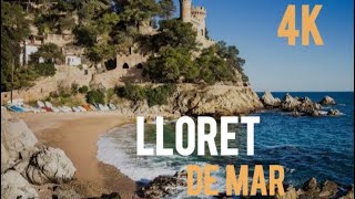 Lloret de mar espana 4K walking tour 2024 costa brava