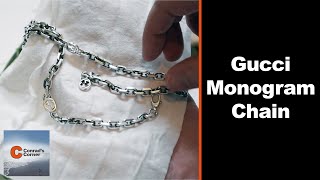 Gucci Chain - Large Gucci Link Chain - Sterling Silver - 23.6"