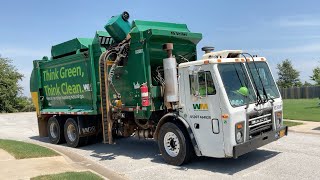 WM 103901 | CNG Mack LEU McNeilus ZR ASL Garbage Truck on Brand New Cascades