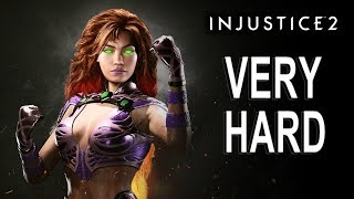 Injustice 2 - Starfire Battle Simulator (VERY HARD) NO MATCHES LOST