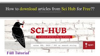 How to download Research articles from Sci Hub | Urdu