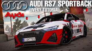 Making Audi RS7 Sportback Livery | Car Parking Multiplayer