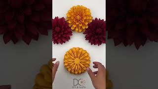 paper Flower #viral #status #DIY #Origami #Craft #Tutorial #Creative video #fun #fyp