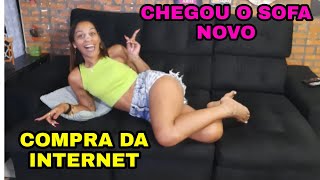 SOFA CHEGOU / COMPREI PELA INTERNET OLHA COMO VEM