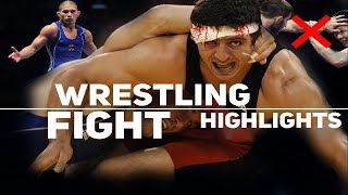 WRESTLING ▶ When a wrestler gets angry  ''FIGHT MOMENTS !