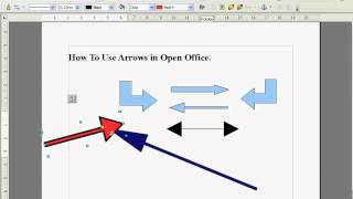 Open Office How To Create and Use Arrows (Simple)