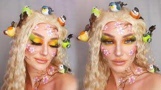 Spring Fairy makeup look tutorial 🌸 creative makeup look for Spring