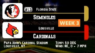 Week 3 Florida State vs Louisville