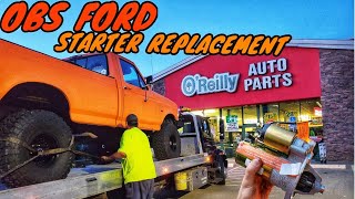 I got stranded at the parts store. 1996 F150 Starter Replacement. - OBS Ford 92-96