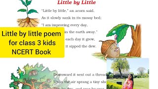 NCERT class 3 chapter 3 "Little by Little"