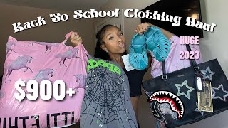 BACK TO SCHOOL CLOTHING + SHOE TRY-ON HAUL | senior year 2023