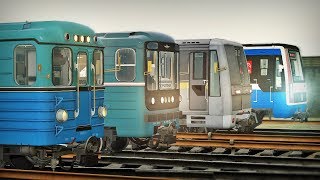 ПАРАД ПОЕЗДОВ МЕТРО В GARRY'S MOD METROSTROI!