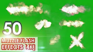 Muzzle Flash Green Screen (Best 50 Effects in 4K + SFX + Download)